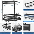 thumbnail image 4 of Over Sink Dish Drying Rack 3-Tier Stainless Steel Kitchen Shelf Cutlery Drainer, 4 of 5