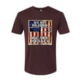 thumbnail image 3 of By His Blood We Are Healed Inspirational/Christian Mens Premium Tri Blend T-Shirt, Cardinal, X-Large, 3 of 5