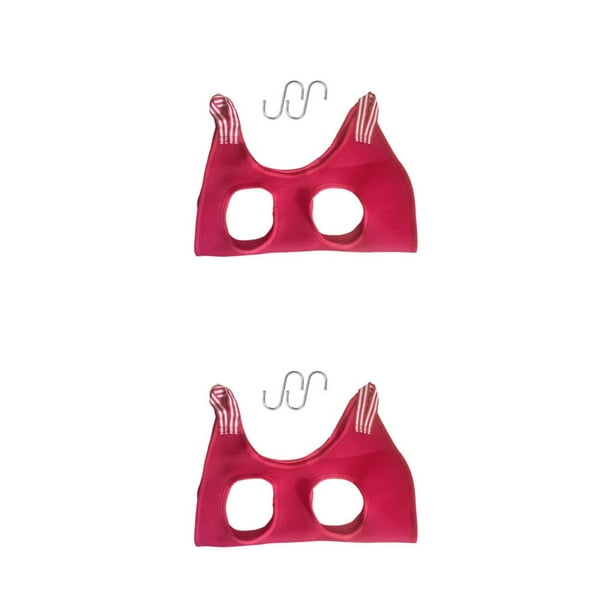 Methold Hamaca para aseo de perros y gatos, bolsa de sujeción, reparación de uñas en cuna de belleza, corte de uñas, cama colgante, Rojo XS 2Conjunto