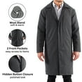 thumbnail image 2 of Alpine Swiss Mens Zach Knee Length Jacket Top Coat Trench Wool Blend Overcoat, 2 of 7