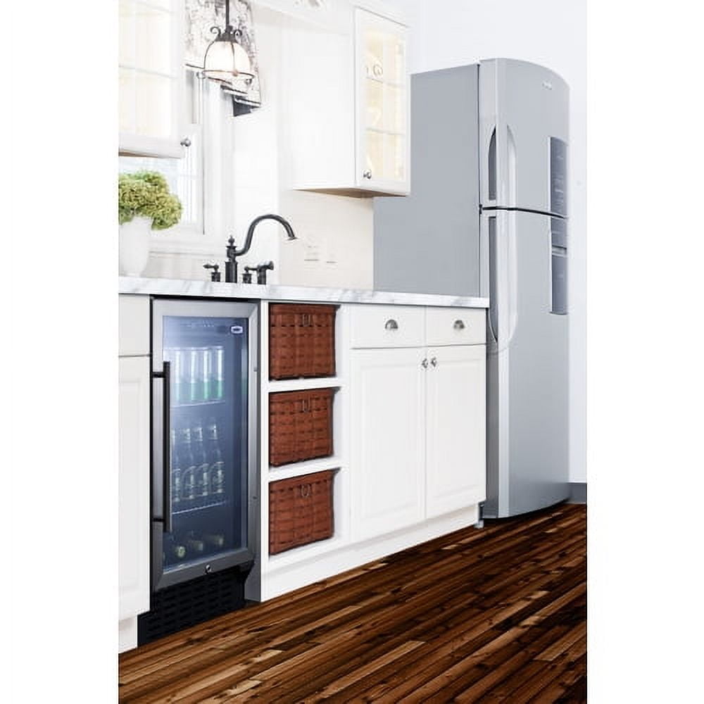 18" Wide Built-In Beverage Center, Black