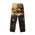 thumbnail image 5 of Balery Luxurious Gold Flow print Men's Pajama Pants,Ultra Lightweight Pjs,Lounge Pant-Large, 5 of 9