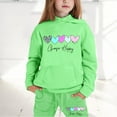 thumbnail image 2 of Baby Outfits Girl 2t Letter Print Long Sleeve Casual Hoodie Pullover Tops and Pants Winter Sweatsuit Clothing for Girl 6-7 Years, 2 of 5