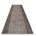 thumbnail image 2 of Machine Washable Custom Size Runner Rug Solid Bordered Grey Color Slip skid Resistant Latex Back Rug Runner Customize Length By Feet and 25.5" or 36" Width, 2 of 8