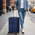 thumbnail image 4 of Costway 3PCS Hardside Luggage Set (20/24/28 Inch) with 8-Spinner Wheels, 3-Digital Lock Navy, 4 of 10