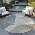 thumbnail image 6 of Addison Rugs Chantille Indoor/Outdoor Transitional Abstract Taupe Washable Round Rug, 8' x 8', 6 of 6