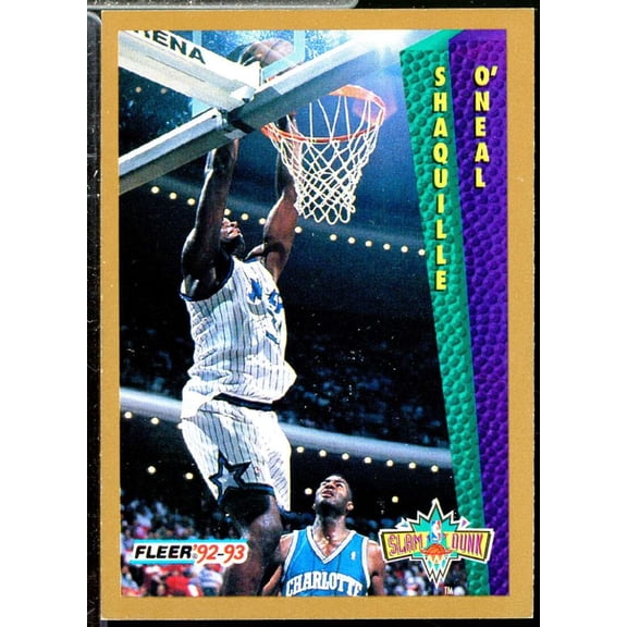 Collectible Shaquille O'Neal SD Rookie Card 1992-93 Fleer Tony's Pizza #68