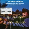 thumbnail image 6 of GHODEC Outdoor Solar Lights,Solar Firework Light, 4 Pack Solar Garden Lights with 120 LED Stake Starburst Lights 8 Modes Solar Patio Fairy Lights for Lawn Garden Decor, 6 of 8