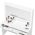 thumbnail image 4 of Boahaus  Modern Vanity Table, White, 7 Drawers, Wide Mirror White-Basic Knobs, 4 of 5