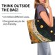 thumbnail image 2 of Fotbe Abstract Gold Floral Galaxy Bolsa Tote Estética de Lona con Estampado para Mujer - Bolsa Reutilizable de Hombro Casual para Vacaciones, Compras, Trabajo y Gimnasio, 2 of 8
