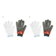 thumbnail image 2 of tamizeot Single Universal Safety Gloves Scratch-Proof Stainless Steel Mesh Wire Plus PE Steel Ring Rustproof Work Mittens Red L 2Set, 2 of 6