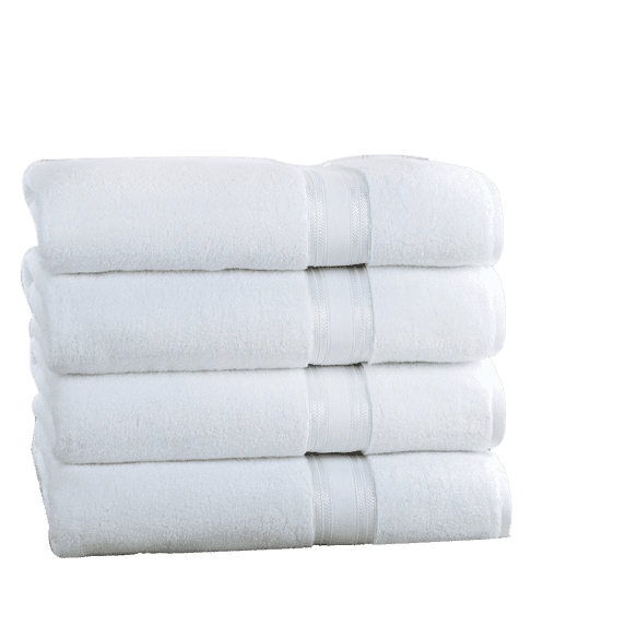 Lezeth Collection 4 Piece Super Soft Zero Twist Oversize Bath Sheet