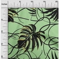 thumbnail image 2 of oneOone Rayon Mint Green Fabric Abstract Tropical Leaf Sewing Craft Projects Fabric Prints By Yard 56 Inch Wide, 2 of 4