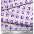 thumbnail image 2 of Soimoi Silk Fabric Check Tie-Dye Printed Craft Fabric by the Yard 42 Inch Wide, 2 of 3