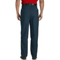 thumbnail image 2 of Harbor Bay by DXL Men's Big and Tall  Men's Big and Tall Waist-Relaxer Pleated Twill Pants, New Navy, 64 Regular/28 Inseam 64 x 28, 2 of 6