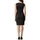 thumbnail image 3 of Vestido de mujer sin mangas de corte ajustado Inspire Chic, con escote barco, vestido para el trabajo, negro, talla 3XL, 3 of 6
