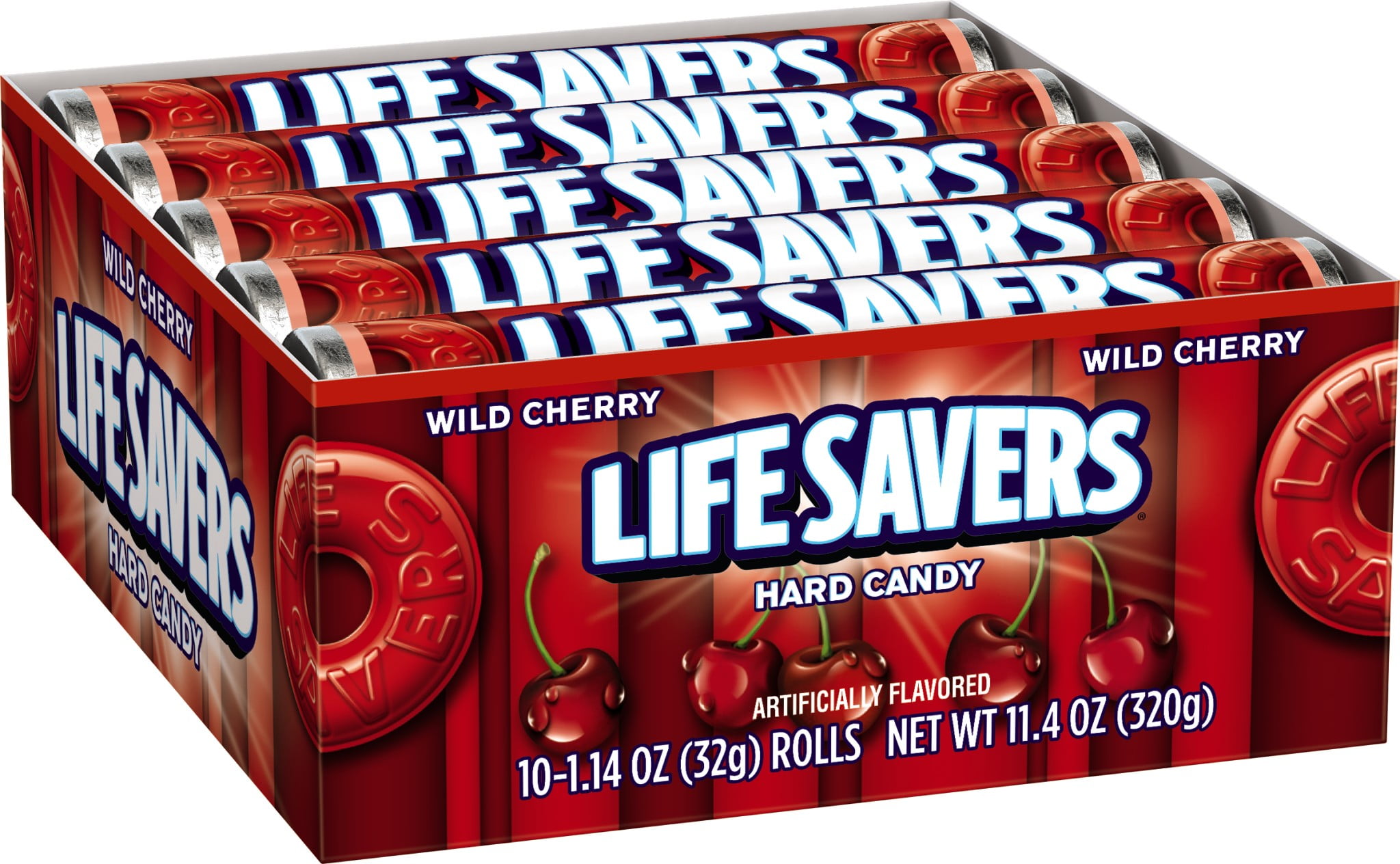 Life Savers Wild Cherry Hard Candy, 1.14 ounce (20 rolls)