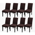 thumbnail image 1 of 8 Fundas Lisas Elásticas Protectoras Para Silla De Comedor Modelo Café, 1 of 4