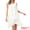 White, variant on DARING DIVA Women's Party Sleeveless Crewneck Tiered Layered Chiffon Flowy Dress S Blue