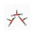 thumbnail image 3 of 10/20/50Pcs 3 Way Brass Fishing Rolling Barrel Swivel Bearing Connector Solid Ring, 3 of 5