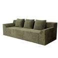 thumbnail image 6 of HSUNNS 71" 3 Setaser Sofa, Comfy Extra Deep Seat 3 Seater Couch for Living Room with Soft Upholstered, Free 3 Pillows, No Assembly Required, Green, 6 of 6