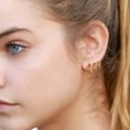 thumbnail image 7 of 11pairs Surgical Steel Earrings for Sensitive Ears Hypoallergenic 20G Flatback Heart Star Square Ball CZ Stud Earrings Small Cartilage Huggie Hoop Earrings 8/10/12MM for Women Men, 7 of 7