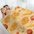 thumbnail image 6 of Flannel Blanket for Home Spaghetti Food Blanket Soft Warm Plush Throws for Couch Bed Living Room Italy Noodles Throw Blanket for Kids Family and Friends Adults 40"x50" Lightweight Fuzzy Blanket, 6 of 6