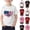White, variant on Afuyipoi Boys Patriotic T-Shirts,Comfortable Round Neck Independence Day Print Breathable Short Sleeve America Anniversary Tees White 9-10T