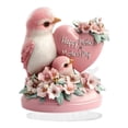 thumbnail image 1 of Parrot 2D acrílico Día de la madre Mesa de decoración Centro de mesa con placa decorativa de pájaros base para de estante de café de, 1 of 9