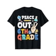 thumbnail image 1 of Peace Out 6th Grade T-Shirt Sixth Grade Graduation Gift T-Shirt Casual Crew Neck, Cotton, All-Season Wear, Relaxation Wear | Serene Design | Comfortable Fit, 1 of 6