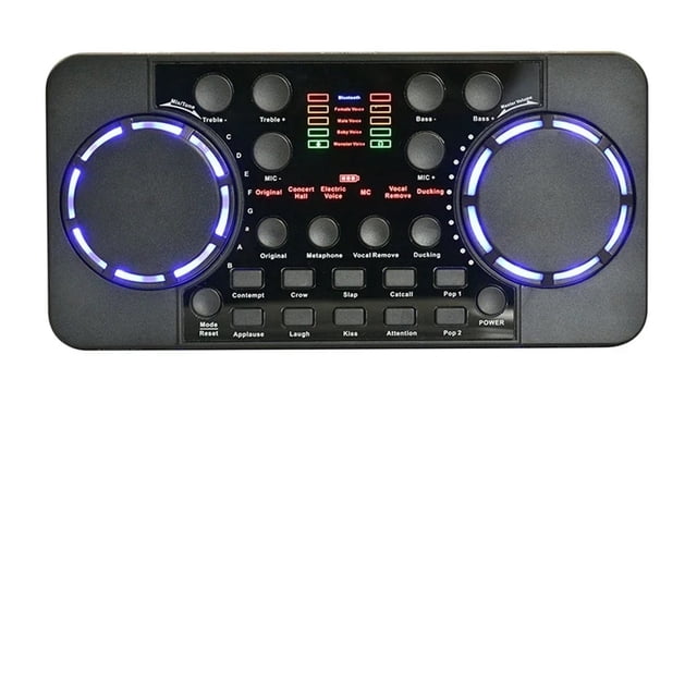 Professional V300 Pro Sound BT Card Interface Mixer DJ Digital Effect Noise Reduction Console USB Record For Singing