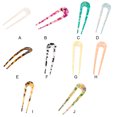 thumbnail image 3 of Épingles à Cheveux en Acétate en Forme de U pour Femmes Adolescents Cadeau Rétro Bandeau de Mariage Accessoires Quotidiens Vert Fruit, 3 of 9