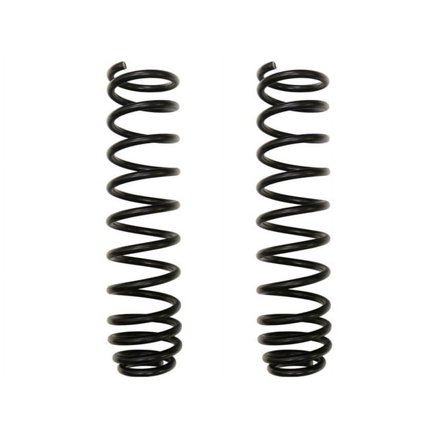 Convient 2007-2018 Jeep Wrangler JK Icon Vehicle Dynamics Ressort à Bobine 24010 4-1/2 Pouces Lift; Peint; Noir; Ensemble de 2