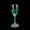 Green, variant on Water Bottle LED Luminous Cups Light up Champagne Glasses Stemless Champagne Flutes Ambient Champagne Glasses Food Grade Creative Wine Glasses for Festivals Christmas (4.1 Oz Multi Color)