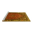 thumbnail image 2 of Ahgly Company Machine Washable Indoor Round Persian Yellow Traditional Area Rugs, 3' Round, 2 of 4