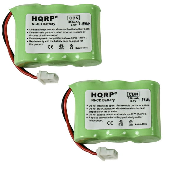 HQRP 2-Pack Cordless Phone Battery Works with Conair CTP-8210 / CTP-8212 / CTP-8225 / CTP-8310 / CTP-8325 / CTP-9200 / CTP-9250 / CTP-9400 / CTP8210 / CTP8212 Replacement