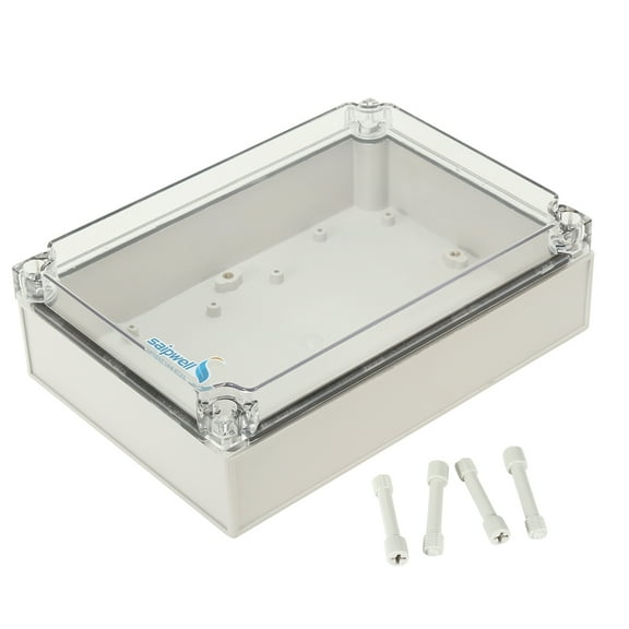 6.9"x9.8"x2.9"ABS Waterproof Junction Box Universal Project Enclosure w PC Cover
