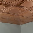 thumbnail image 5 of FASÄDE Art Deco Decorative Vinyl 2ft x 2ft Lay in Ceiling Panel in Polished Copper (5 Pack), 5 of 5