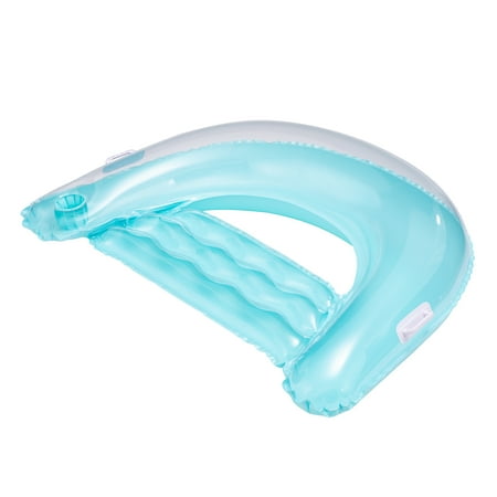 bluescape inflatable comfort chair lounge pool float, teal, age 14 & up, unisex
