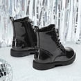 thumbnail image 4 of Botas DREAM PAIRS KBO211 para Niños, Botines de Combate Negros Talla 8, 4 of 6