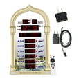 thumbnail image 3 of DOLITY Azan Clock Home Decor Ramadan Muslims Praying Clock Islamic LED Prayer Clock Gold, 3 of 9
