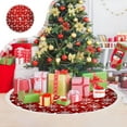 thumbnail image 5 of Antqov Christmas Tree Skirt 35" Tree Skirts for Christmas Tree Printed with Snowflake Rustics Soft Tree Mat Bottom for Christmas Holiday Party Decorations, 5 of 6