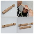 thumbnail image 3 of NIAIZEK 1Pcs Wooden Fipple Piccolo Flute Light Brown 2x0.79x4.7in for Toddler Musical Instrument Learning, 3 of 8