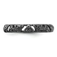 thumbnail image 6 of Auriga 925 Sterling Silver Black-plated Celtic Knot Ring for Women Size- 5, 6 of 6
