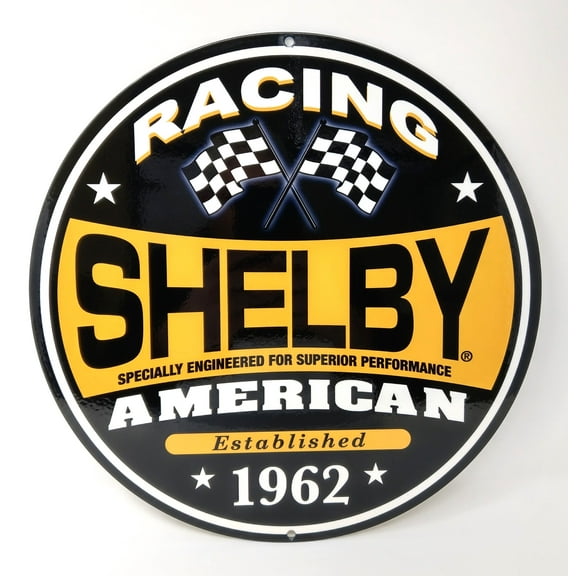 Shelby American Racing Steel Sign Wall Art