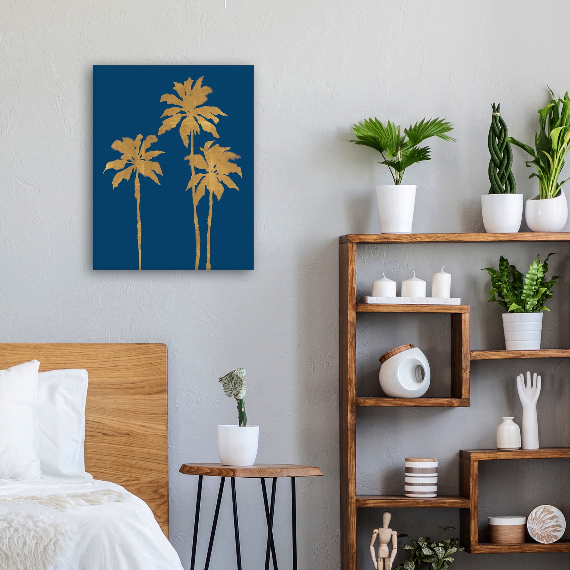 Palm Luxe Trio by Kristine Hegre Canvas Art Print