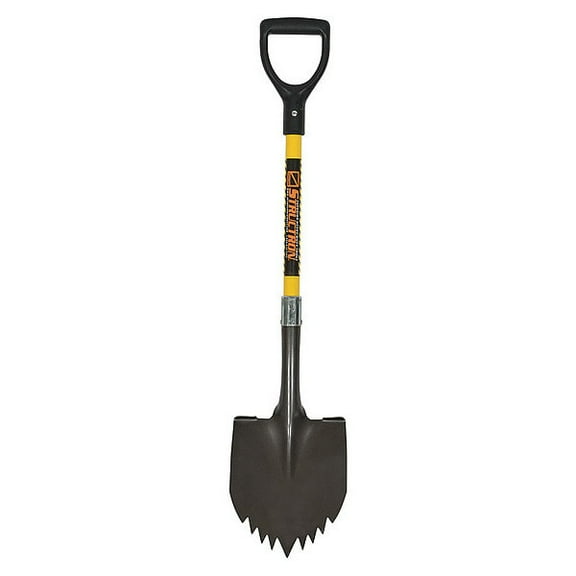 Seymour Midwest Structron Cutting Teeth Shovel,40" L Handle,14 ga.  49632GR