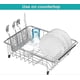 thumbnail image 2 of Expandable Rustproof Stainless Steel Dish Drying Rack with Utensil Holder, 2 of 5