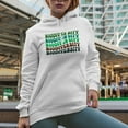 thumbnail image 2 of Biodiversity, Biology or Science Term, Groovy Retro Wavy Text Merch Gift, White Hooded Sweatshirt or Hoodie, Large, 2 of 5