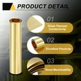 thumbnail image 3 of Brass Sheet Roll, 0.2 x 100 x 3000mm Metal Flashing Brass Foil Roll, Gold, 3 of 6